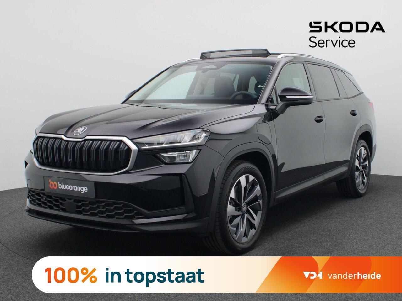 Skoda Kodiaq 1.5 TSI PHEV Business Edition 204PK DSG Pano-Schuifdak, Adaptieve Cruise Controle, Side Assist, Virtual Pedal, Memorystoel, Winterpakket, Keyless, Achteruitrijcamera, Trekhaak, 19" LM Velgen