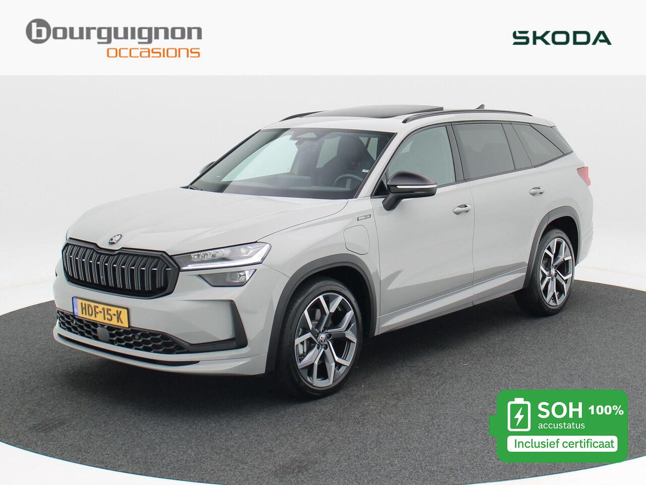 Skoda Kodiaq 1.5 TSi 204 Pk Automaat PHEV Sportline Business | Panoramadak | Trekhaak | Stoel Verwarming | Canton Audio | Carplay | Elektrische Achterklep | 20 Inch | 17.782 Km!