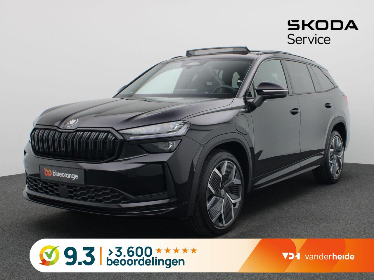 Skoda Kodiaq 1.5 TSI PHEV Sportline Business 204PK DSG matrix led, trekhaak, Canton sound, adaptive cruise, side assist, schuif-kanteldak, stoelverwarming voor & achter, stuurwielverwarming, keyless, alarm, 20" lichtmetaal