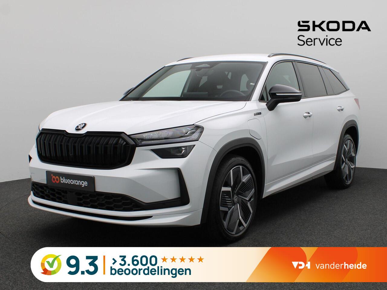 Skoda Kodiaq 1.5 TSI PHEV Sportline Business 204PK DSG Matrix-LED Verlichting, Alarm, Winterpakket, Trekhaak, 20" LM Velgen, Side Assist, Navi, Keyless, Memorystoel