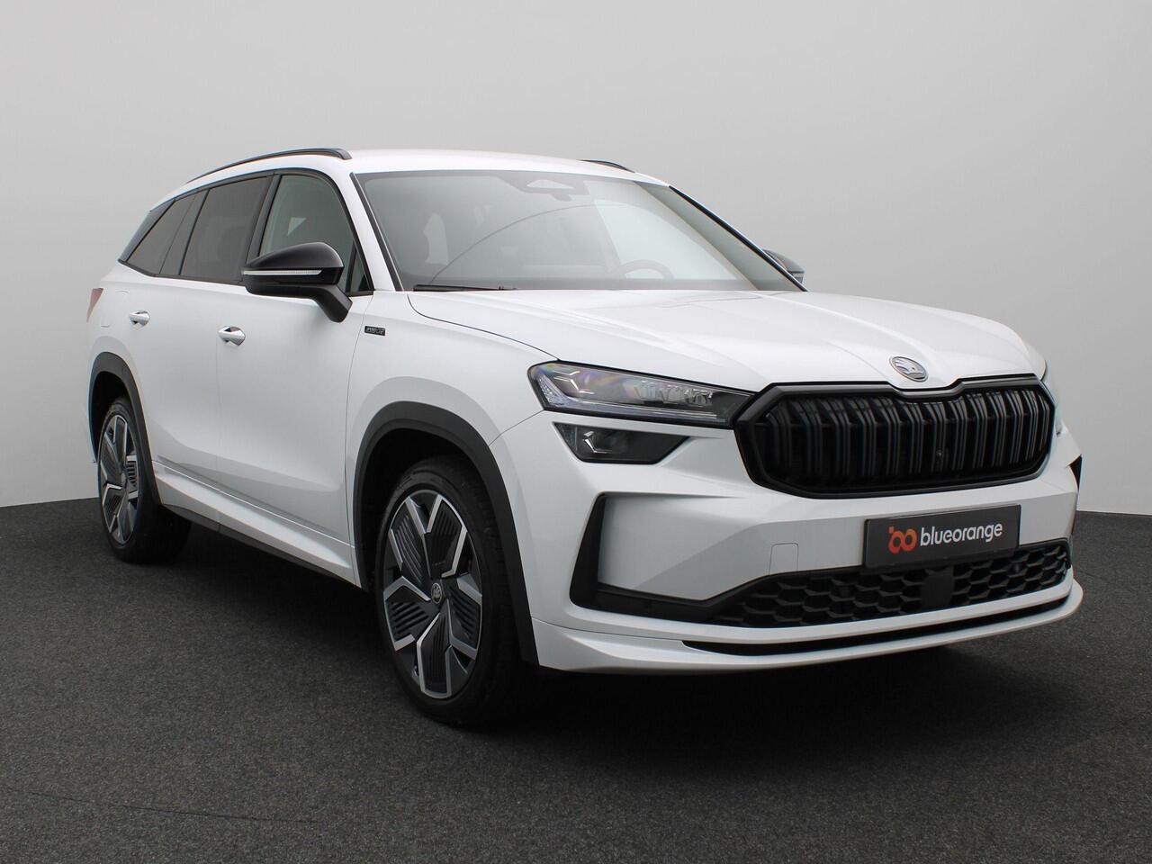 Skoda Kodiaq 1.5 TSI PHEV Sportline Business 204PK DSG Matrix-LED Verlichting, Alarm, Winterpakket, Trekhaak, 20" LM Velgen, Side Assist, Navi, Keyless, Memorystoel
