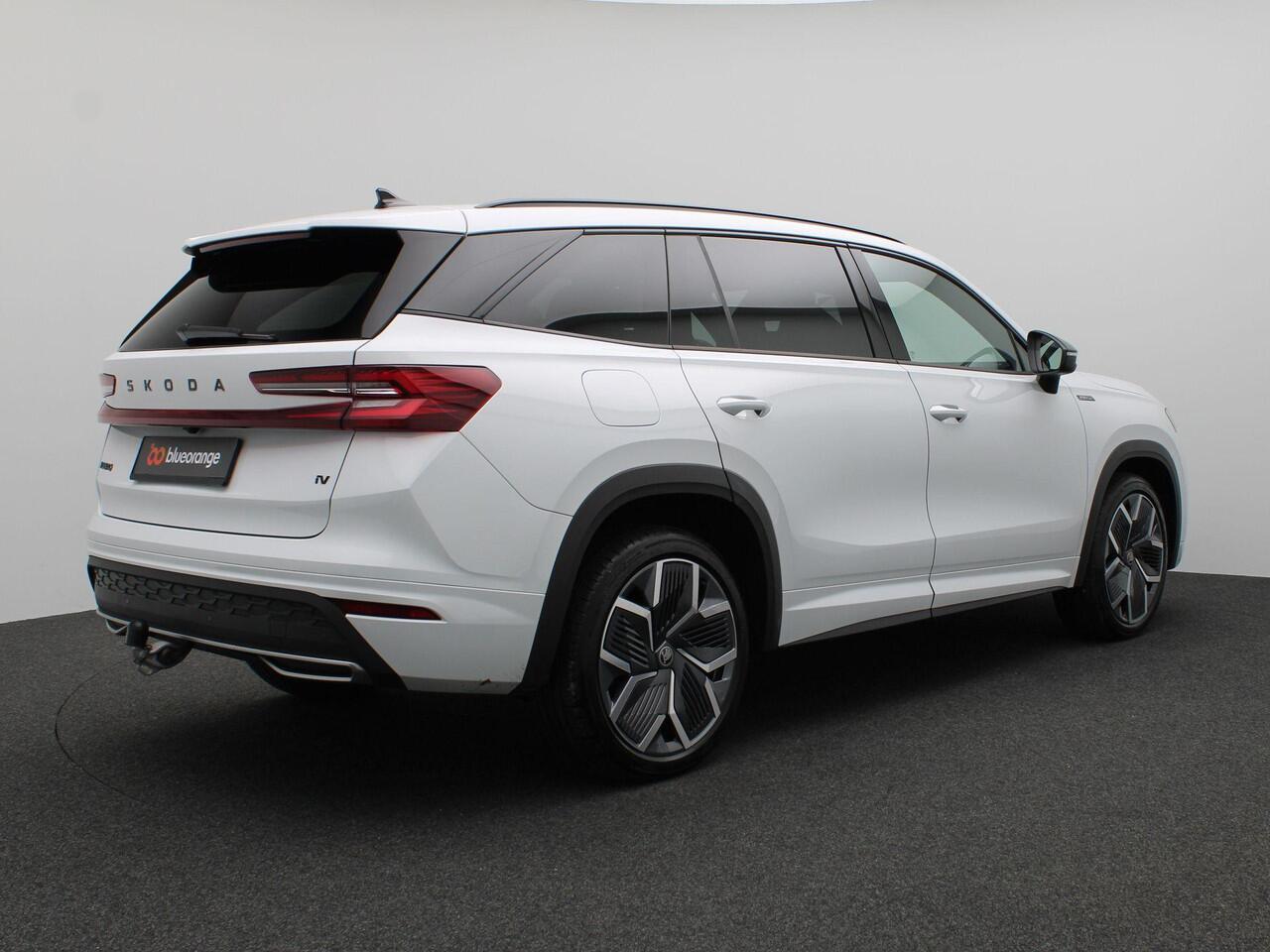 Skoda Kodiaq 1.5 TSI PHEV Sportline Business 204PK DSG Matrix-LED Verlichting, Alarm, Winterpakket, Trekhaak, 20" LM Velgen, Side Assist, Navi, Keyless, Memorystoel