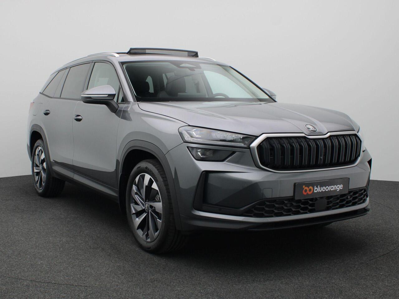 Skoda Kodiaq 1.5 TSI MHEV Business Edition 7p. 150PK DSG matrix led, trekhaak, adaptive cruise met travel assist, side assist, achteruitrijcamera, schuif-kanteldak, stuur-stoelverwarming, keyless, alarm, 19" lichtmetaal
