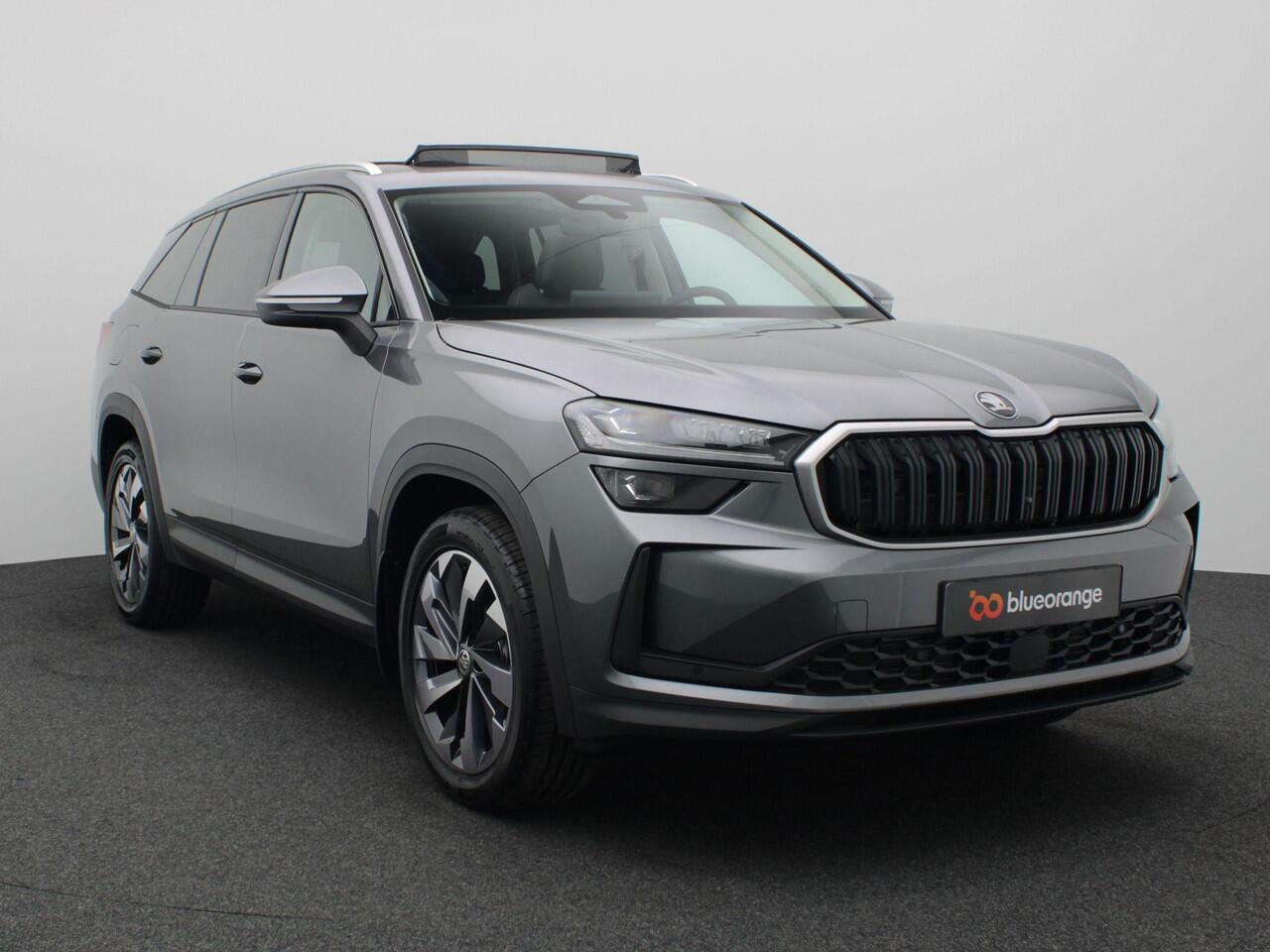 Skoda Kodiaq 1.5 TSI MHEV Business Edition 7p. 150PK DSG matrix led, trekhaak, adaptive cruise met travel assist, side assist, achteruitrijcamera, schuif-kanteldak, stuur-stoelverwarming, keyless, alarm, 19" lichtmetaal