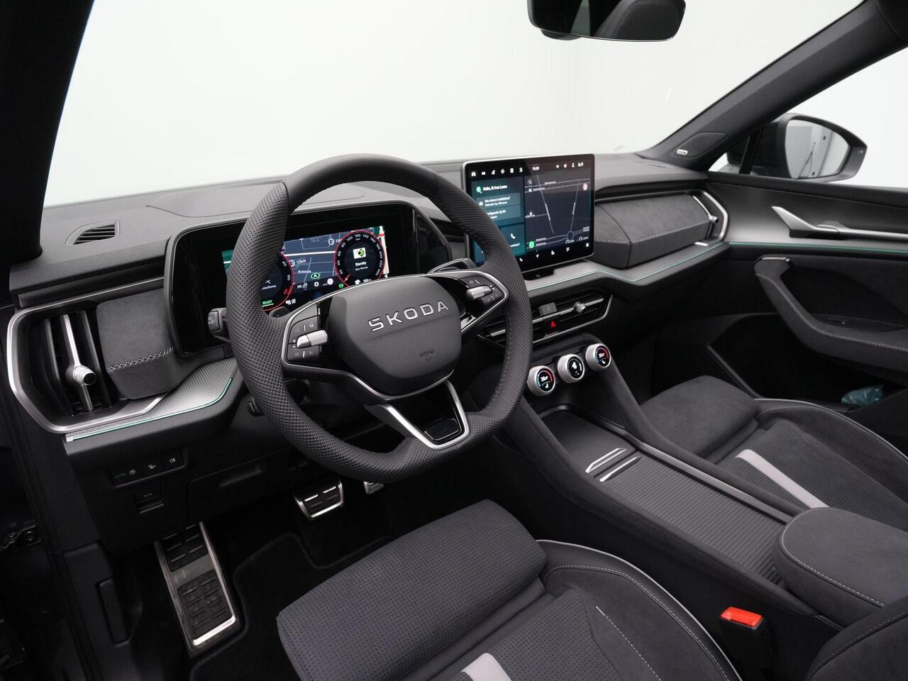 Skoda Kodiaq 1.5 TSI iV 204 pk DSG Sportline | Panoramadak | Geheugenstoelen | Adaptief onderstel | Head-up display | Canton | 360 camera | Matrix LED | Stuur-/achterbankverwarming