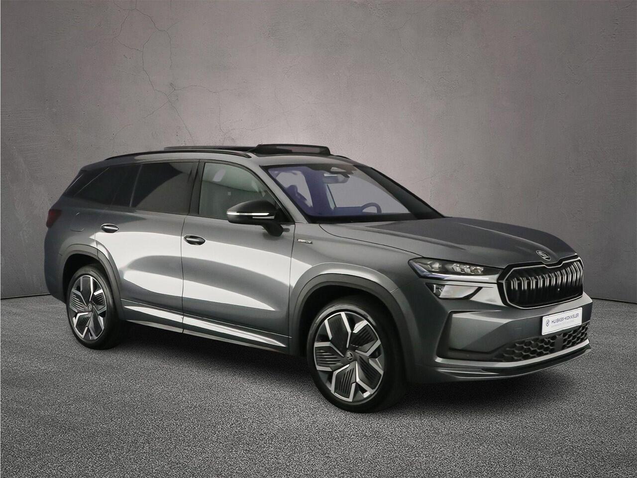 Skoda Kodiaq Sportline Business 1.5 TSI PHEV 204pk DSG Automaat Trekhaak, Panoramadak, Elektrische achterklep, Adaptive cruise control, Achteruitrijcamera, LED matrix koplampen