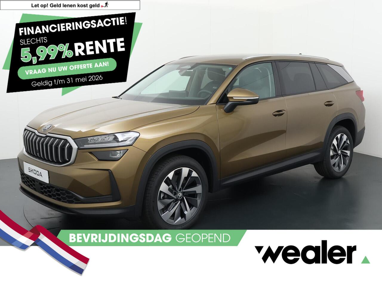 Skoda Kodiaq Business Edition 1.5 TSI 150 pk DSG ¦koda Kodiaq Business Edition 1.5 TSI m-HEV 150 pk DSG | Automaat | Elektrische achterklep | Navigatie | Adaptieve cruise control | 19'' Lichtmetalen velgen |