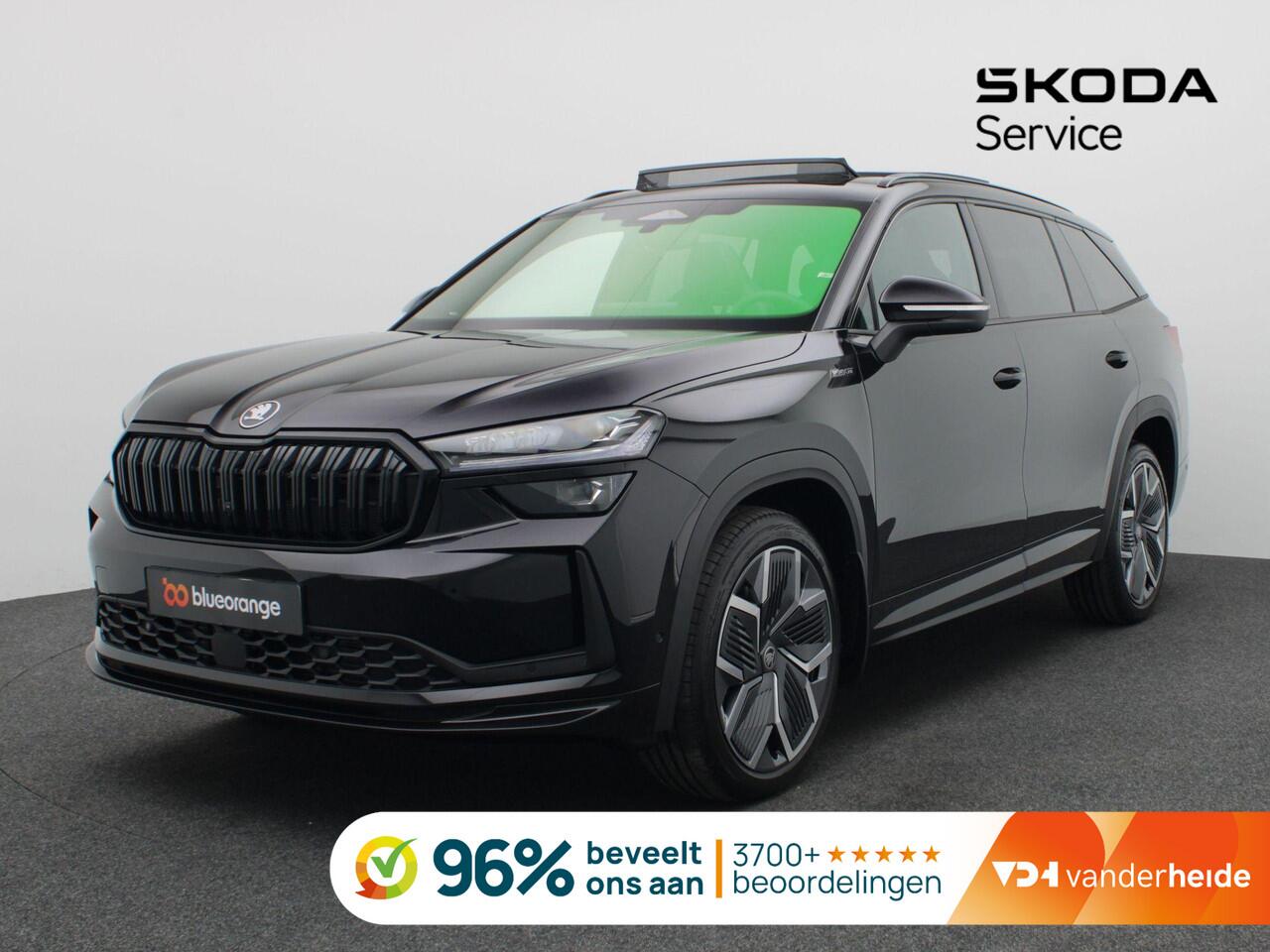 Skoda Kodiaq 1.5 TSI MHEV Sportline Business 7p 150PK DSG Pano-Schuifdak, Trekhaak, 360gr. Camera, 20" LM Velgen, Canton Audio, Memorystoelen, Side Assist, Keyless, Virtual Pedal, Winter Pakket, Matrix LED-Verlichting