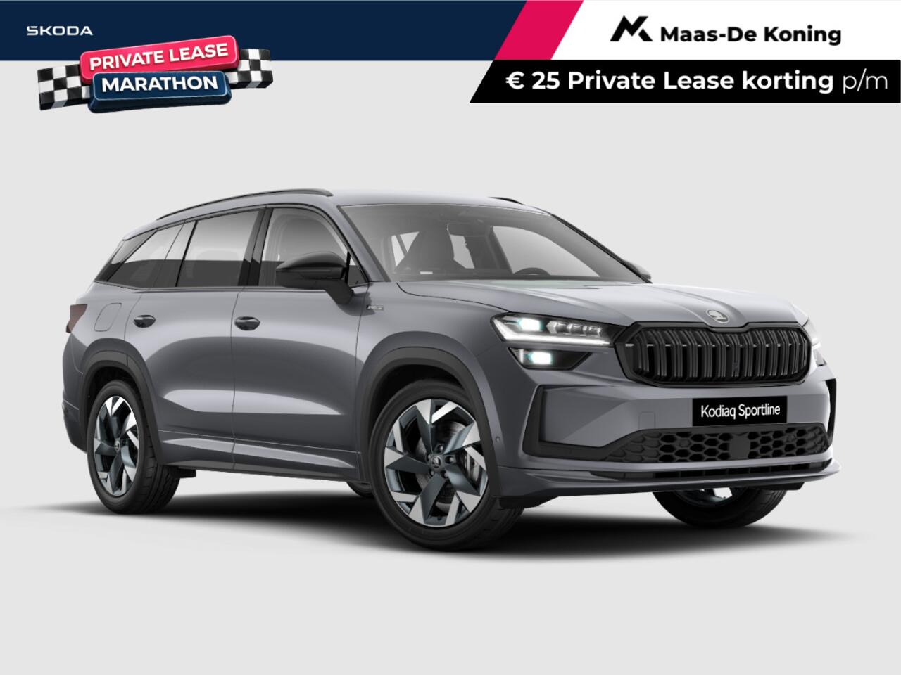 Skoda Kodiaq Sportline Business 1.5 TSI PHEV 150 kW / 204 PK SU V |Graphite Grey | Trekhaak wegklapbaar | 3000,- inruilpremie!!