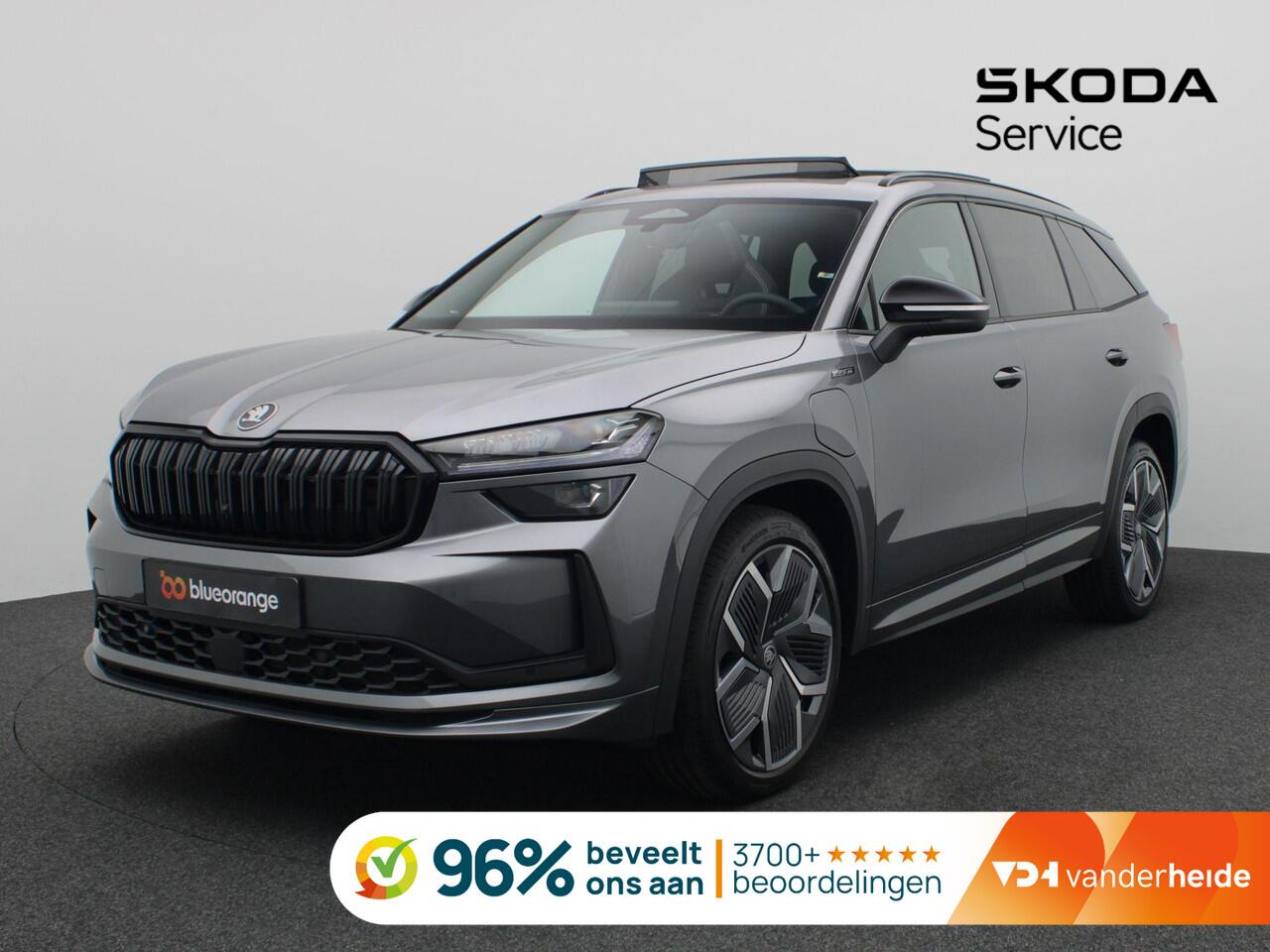 Skoda Kodiaq 1.5 TSI PHEV Sportline Business Pano-Schuifdak, Trekhaak, Dynamic Chassis, 20" LM Velgen, Memorystoelen, Stoel-Stuurverwarming, Canton Audio, Elektr. Achterklep, Winterpakket