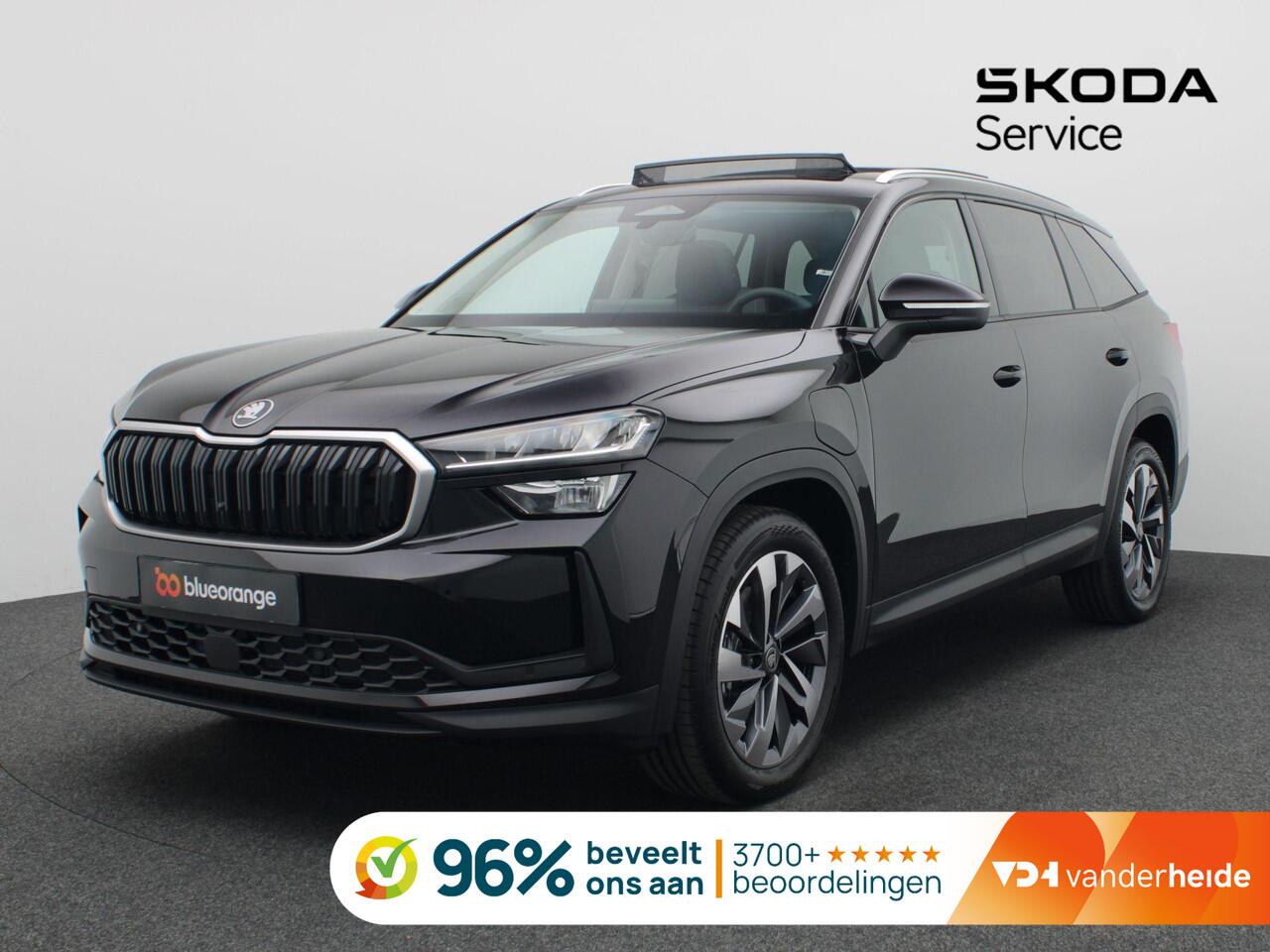 Skoda Kodiaq 1.5 TSI PHEV Business Edition Plus 204PK DSG Pano-Schuifdak, Trekhaak, 19" LM Velgen, Stoelverwarming voor + achter, Keyless, Virtual Pedal, Navi, Side Assist, Stuurwielverwarming, Memorystoel