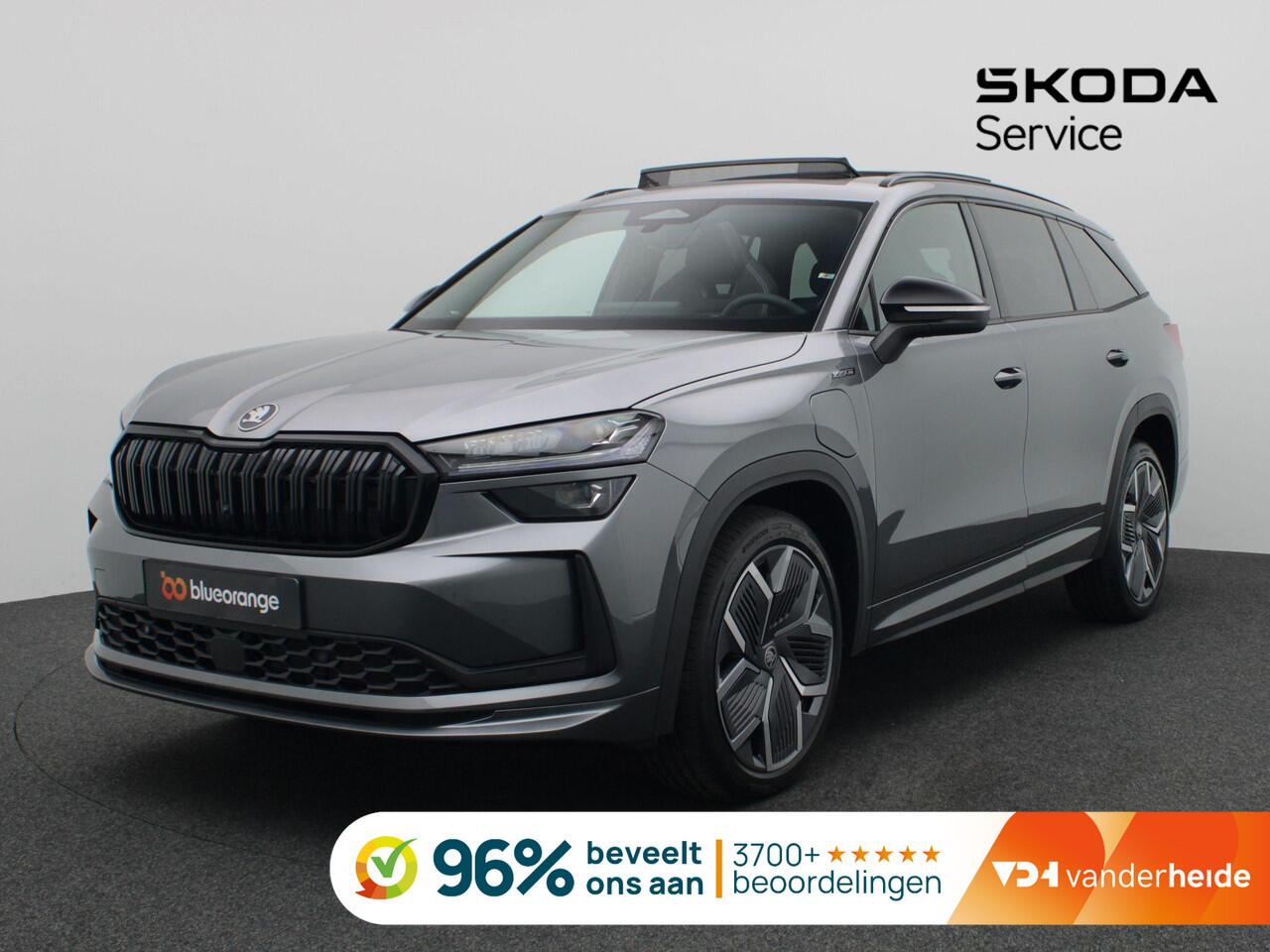 Skoda Kodiaq 1.5 TSI PHEV Sportline Business 204PK DSG Pano-Schuifdak, Trekhaak, Dynamic Chassis, 20" LM Velgen, Stoel-Stuurverwarming, Memorystoelen, Canton Audio, Elektr. Achterklep, Winterpakket