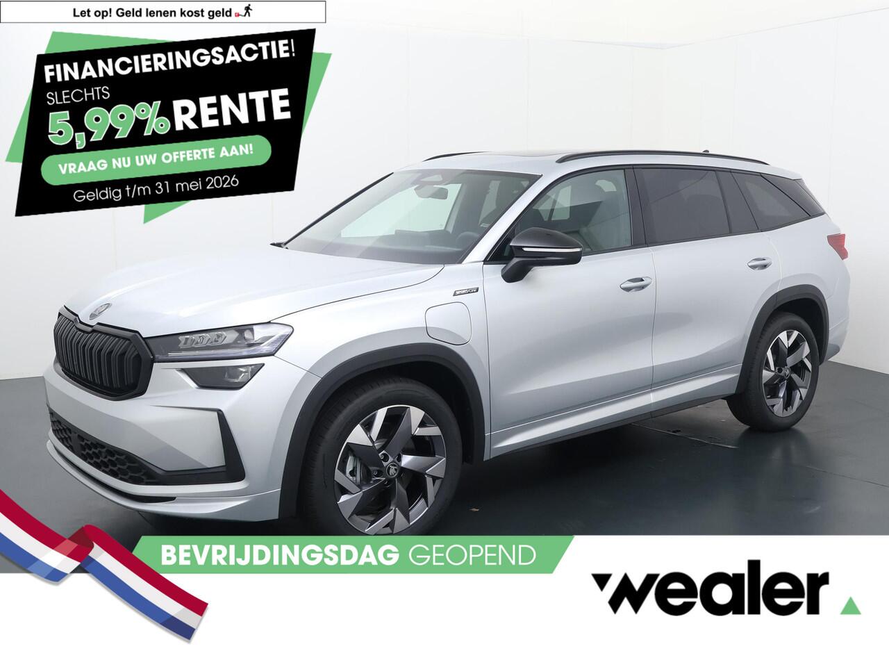 Skoda Kodiaq Sportline Business 1.5 TSI PHEV 204 PK | Panorama dak | all season banden |Trekhaak, wegklapbaar