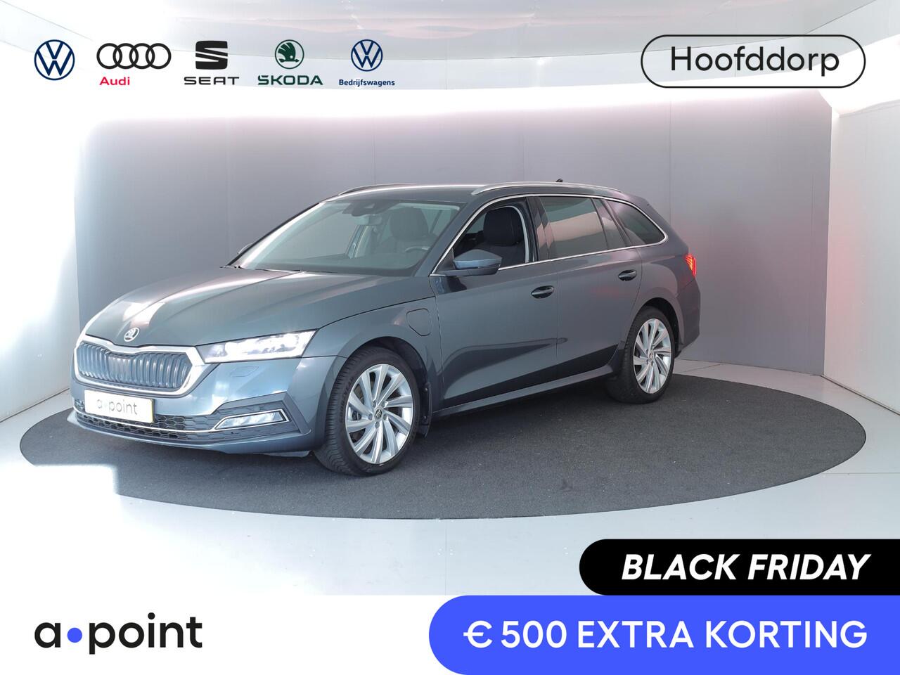 Skoda OCTAVIA Combi 1.4 TSI iV PHEV Business Edition Plus 204pk| Navi| trekhaak| 18'LM-velgen |verwarmde stln+voorruit| SOH 94%