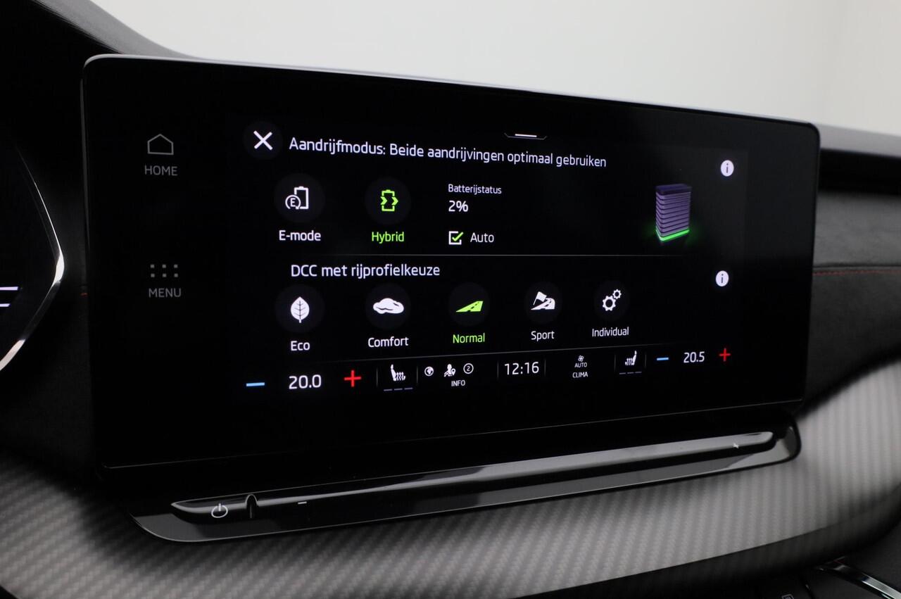 Skoda OCTAVIA Combi 1.4 TSI 245 pk DSG RS iV PHEV Business | Matrix LED | Adaptief onderstel | Achteruitrijcamera | Stoelverwarming