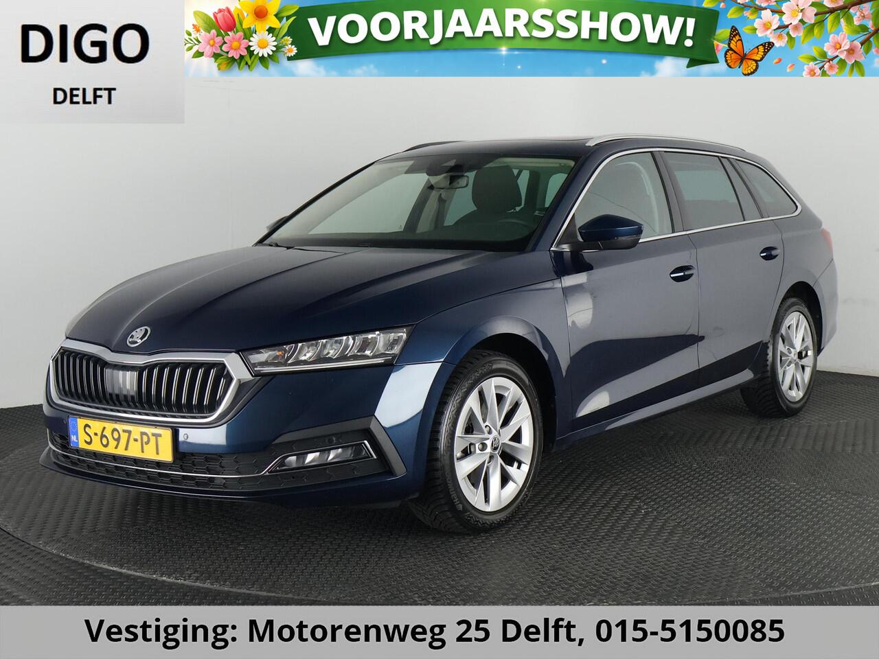 Skoda OCTAVIA Combi 1.5 e-TSI HYBRID BUS.PLUS 150 PK 1e EIG AUTOMAAT SCHUIF/KANTEL PANORAMADAK.GROTE WEG KM !