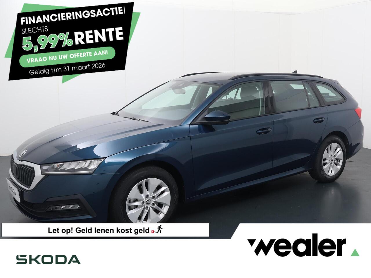 Skoda OCTAVIA Combi 1.0 e-TSI Ambition | 110 PK | Automaat | Trekhaak wegklapbaar | Digitaal instrumentenpaneel |