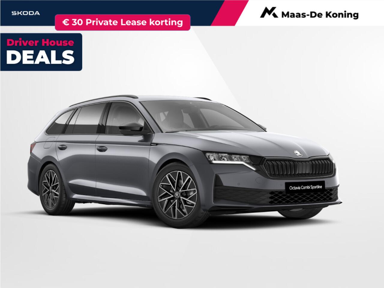 Skoda OCTAVIA combi Sportline Tour 1.5 TSI m-HEV 110 kW / 150 PK Combi | Graphite Grey | 2000,- inruilvoordeel!!