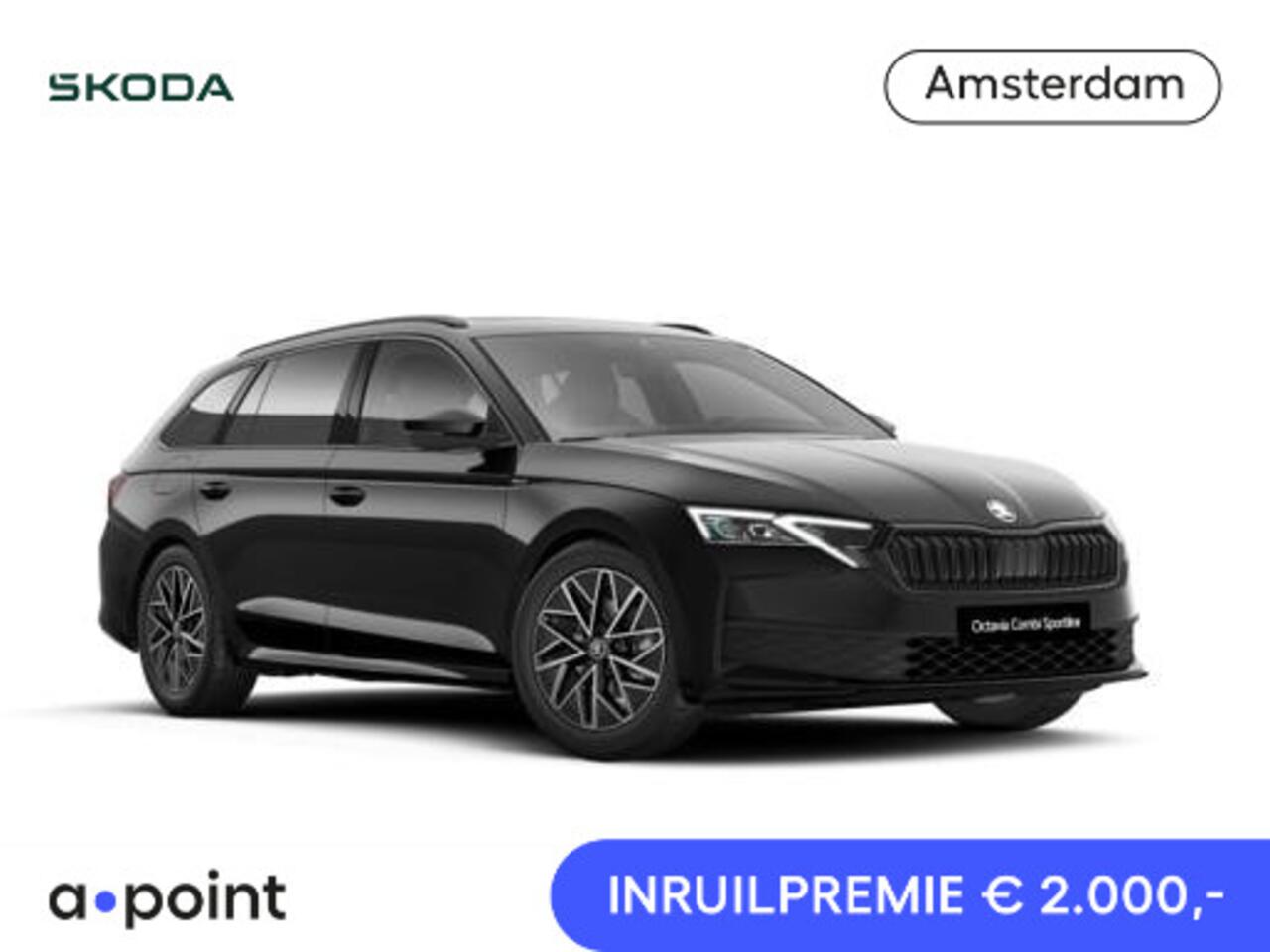 Skoda OCTAVIA Combi Sportline Tour m-HEV 1.5 TSI 150 pk 7 versn. DSG | Panorama schuif/kanteldak | Trekhaak, wegklapbaar | Infotainment navigatie pakket | Travel Assist pakket | Winter pakket