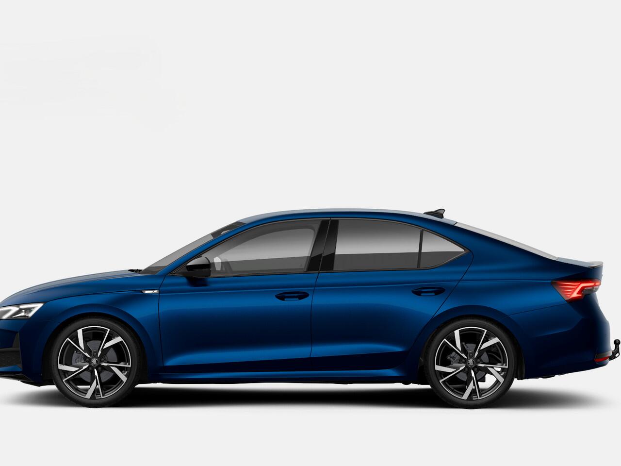 Skoda OCTAVIA Sportline Business 1.5 TSI m-HEV 110 kW / 150 PK H | Trekhaak | 19' Draconis | Storm Blue Individual | Navi Pakket