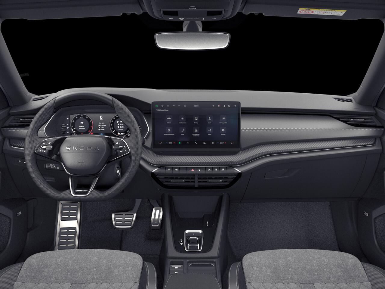 Skoda OCTAVIA Sportline Business 1.5 TSI m-HEV 110 kW / 150 PK H | Trekhaak | 19' Draconis | Storm Blue Individual | Navi Pakket