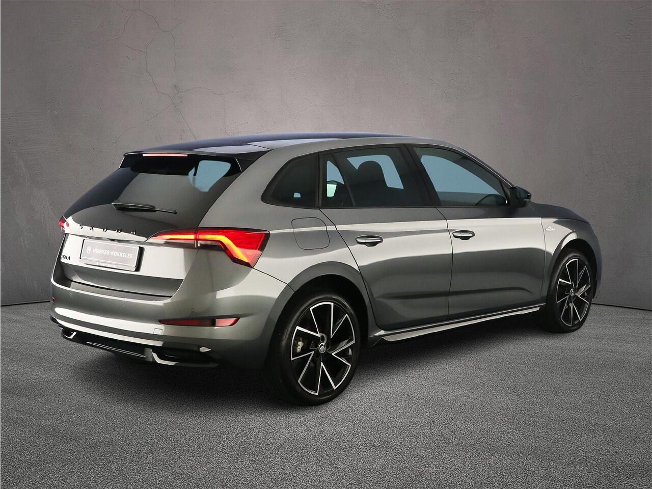 Skoda SCALA Monte Carlo 1.0 TSI 115pk DSG Automaat Panoramadak, Achteruitrijcamera, Cruise control, Stoelverwarming, App connect, LED koplampen, Airco, DAB, Parkeersensoren