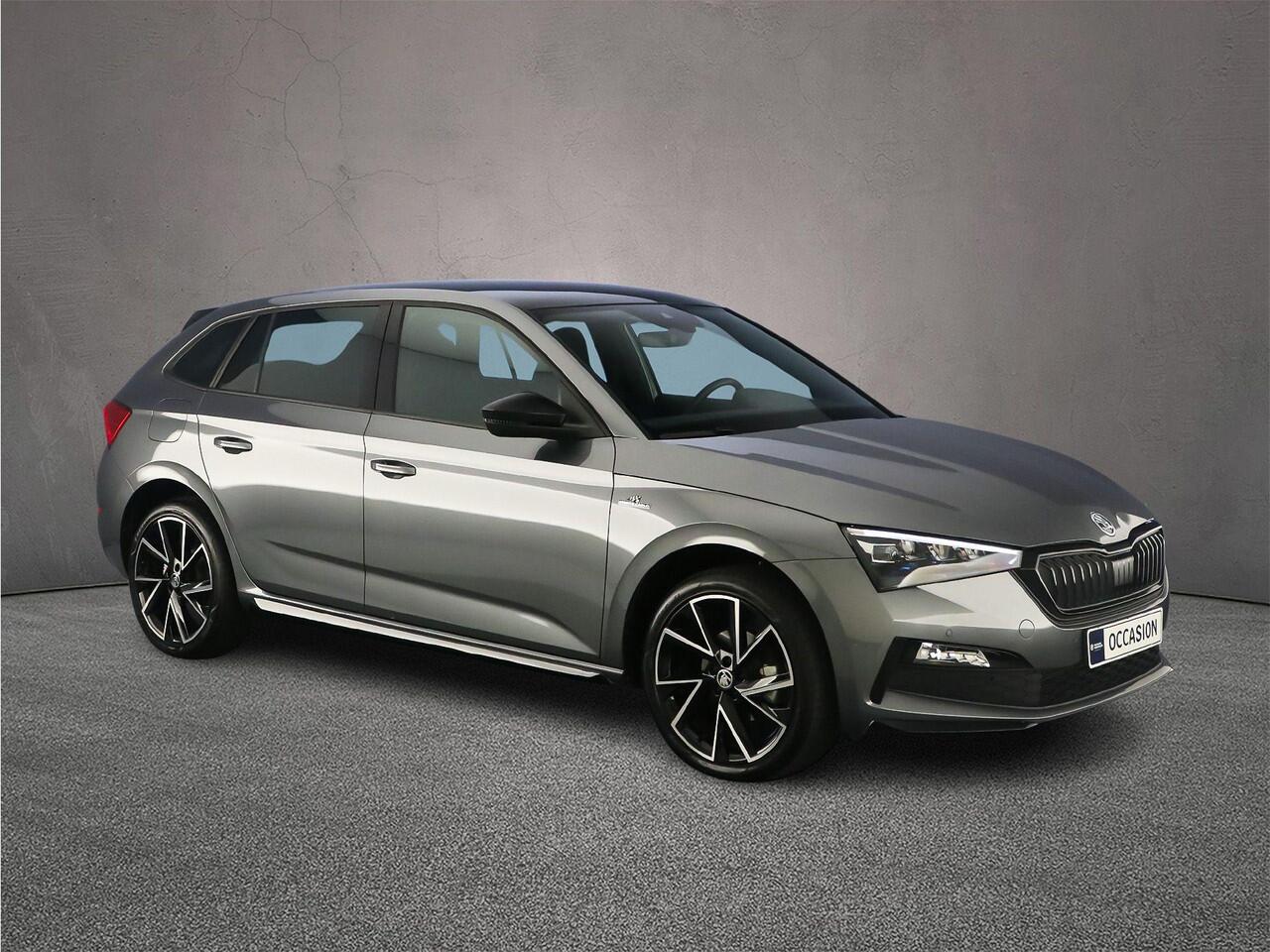 Skoda SCALA Monte Carlo 1.0 TSI 115pk DSG Automaat Panoramadak, Achteruitrijcamera, Cruise control, Stoelverwarming, App connect, LED koplampen, Airco, DAB, Parkeersensoren