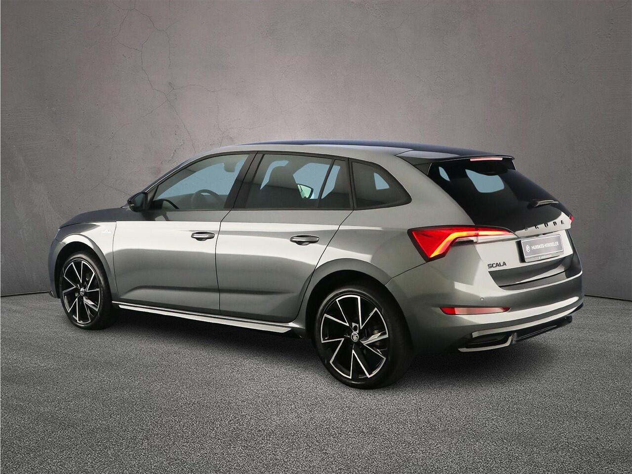 Skoda SCALA Monte Carlo 1.0 TSI 115pk DSG Automaat Panoramadak, Achteruitrijcamera, Cruise control, Stoelverwarming, App connect, LED koplampen, Airco, DAB, Parkeersensoren