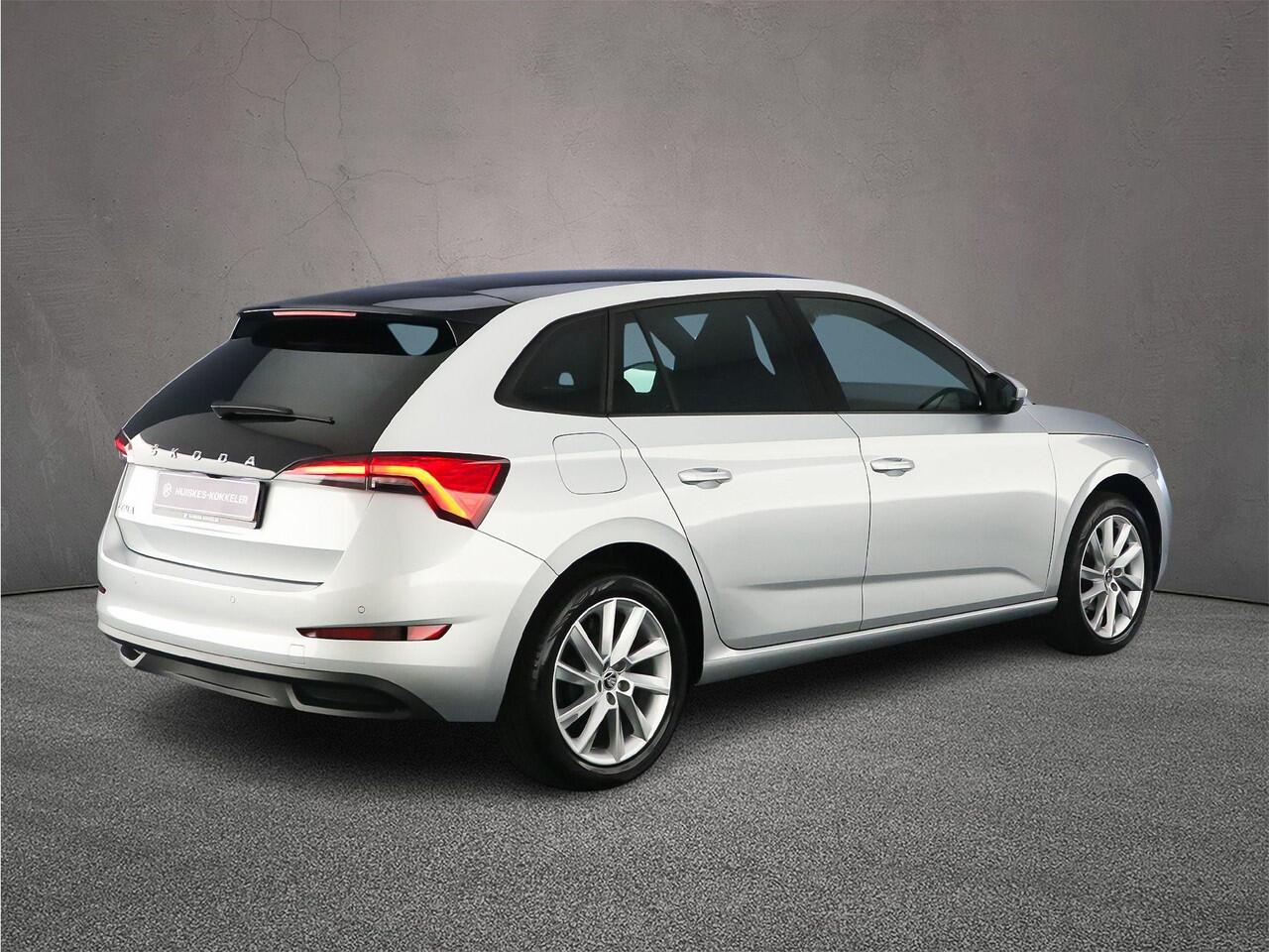 Skoda SCALA Sport Business 1.0 TSI 110pk DSG Automaat Panoramadak, Achteruitrijcamera, Cruise control, App connect, LED koplampen, Parkeersensor achter, Airco, DAB, Radio