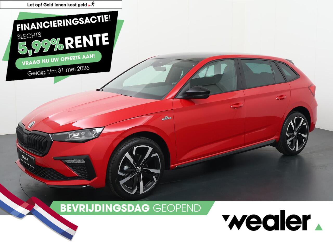 Skoda SCALA Monte Carlo 1.0 TSI 115 pk Panoramadak | Navigatie | Camera | Apple Carplay/Android Auto | Lichtmetalen velgen 18" | Climate conrol |