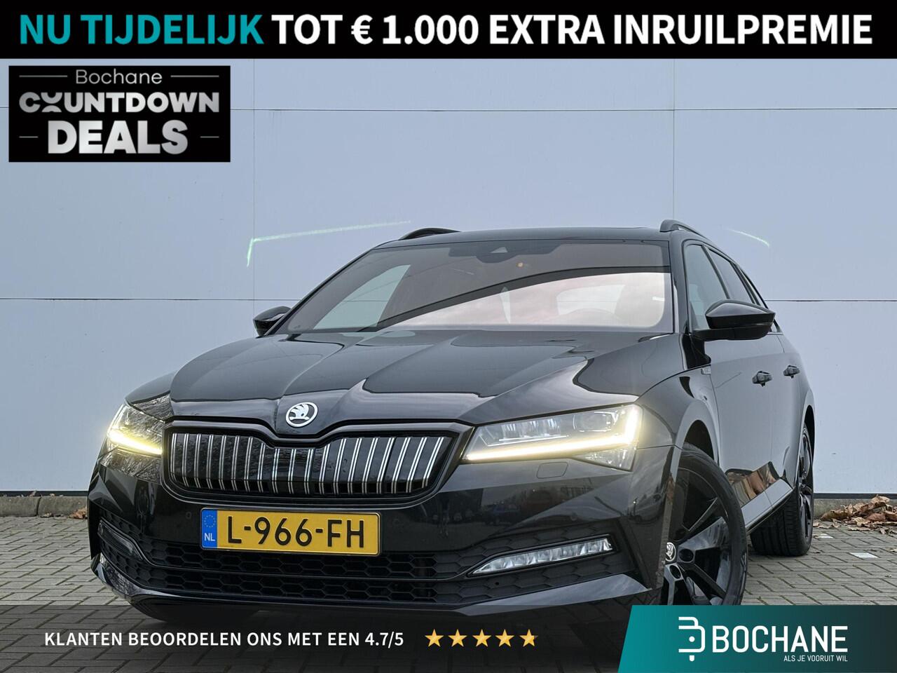 Skoda SUPERB Combi 1.4 TSI iV Sportline Business | Elektrisch glazen panorama-dak | Trekhaak geremd 1600kg |