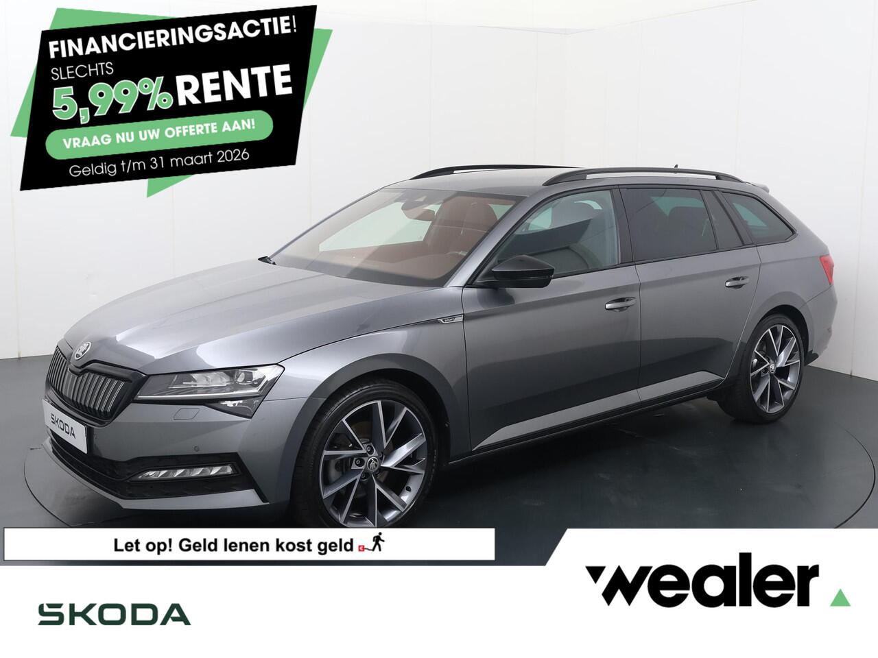 Skoda SUPERB Combi 1.4 TSI iV Sportline Business | 218 PK | SoH 100% | Matrix LED koplampen | Adaptive cruise control | 19" LM velgen | Apple Carplay/Android Auto |