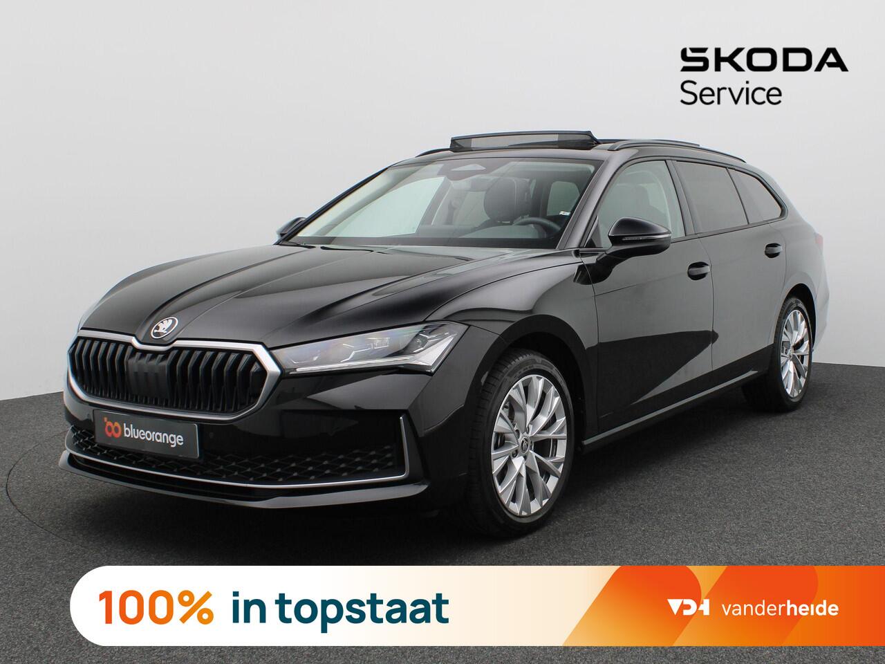 Skoda SUPERB Combi 1.5 TSI MHEV First Edition 150PK DSG Matrix-Led, Pano-Schuifdak, Side Assist, Stoelverwarming, Elek. Achterklep, Massage stoel, Navigatie, Adaptive cruise control