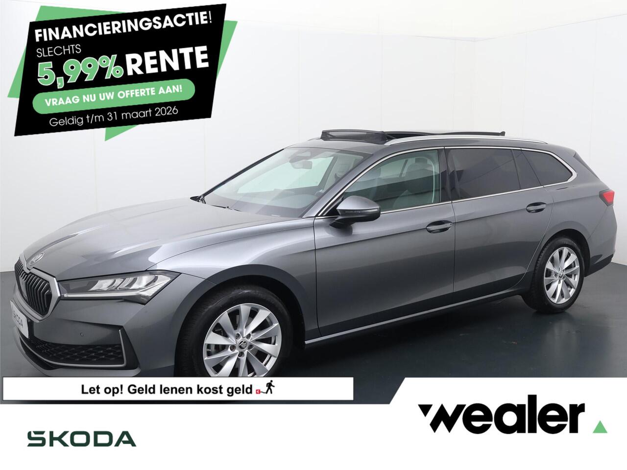 Skoda SUPERB Combi 1.5 TSI MHEV First Edition | 150 PK | Automaat | Trekhaak wegklapbaar | Panoramadak | Apple Carplay/Android Auto |