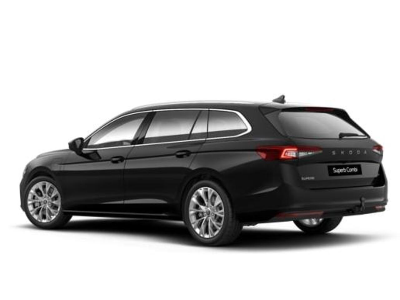 Skoda SUPERB Combi Business Edition PHEV 1.5 TSI 204 pk 6 versn. DSG | Trekhaak, wegklapbaar | Chrome pakket | Lichtmetalen velgen 18 inch Dofida zilver