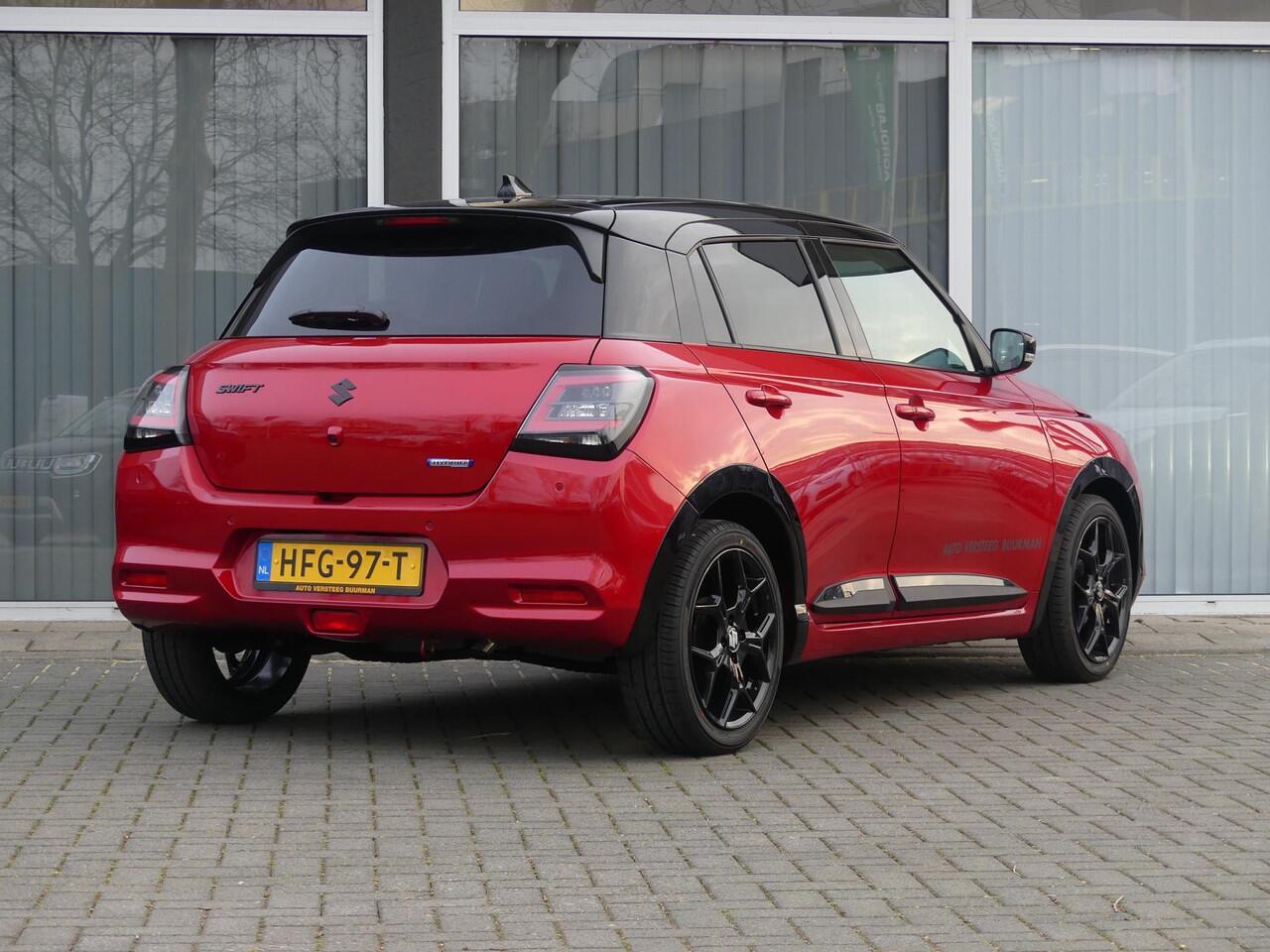 Suzuki SWIFT 1.2 Style Smart Hybrid GT Styling-pakket, 17" Velgen, 6 jaar fabrieksgarantie! Stijl uitv., Adaptive Cruise Control, Navigatie, Apple CarPlay Android Auto.