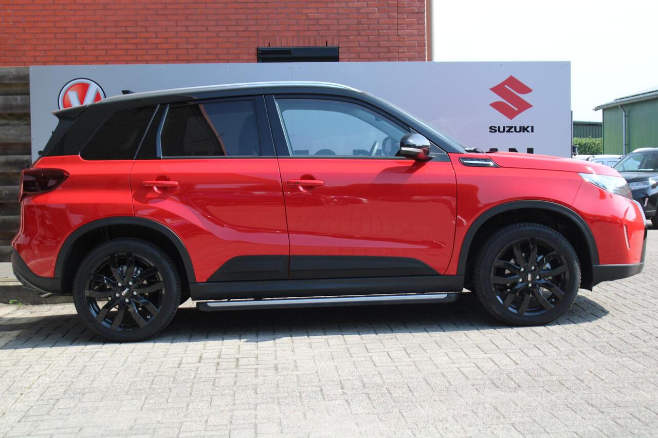Suzuki VITARA 1.5 Hybrid Style 115PK Automaat Panodak, Navigatie, 18 inch velgen all season, Treeplanken, Parkeersensoren V en A, Stoelverwarming, Achteruitrijcamera