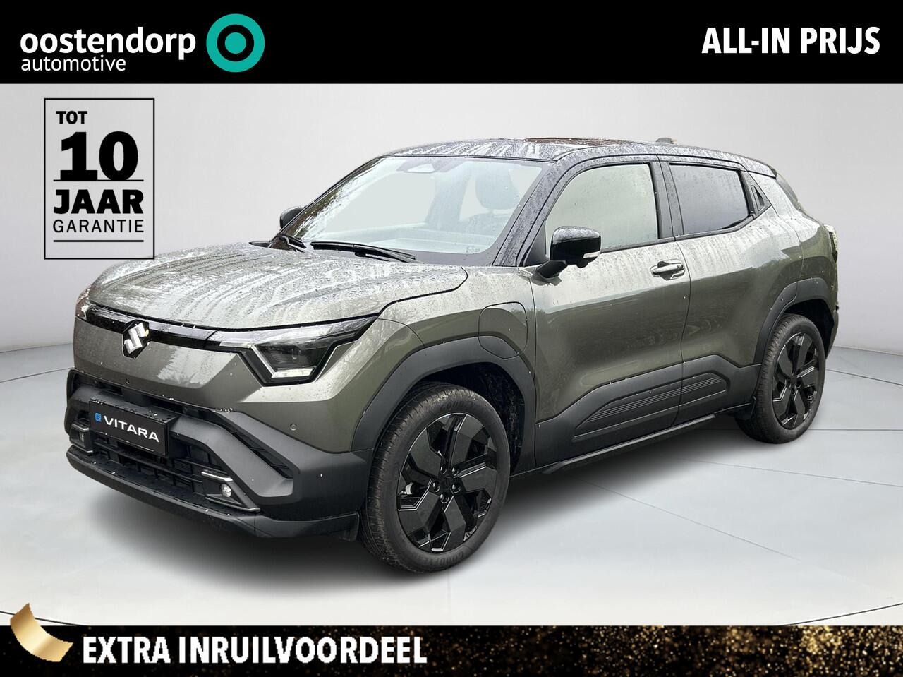 Suzuki VITARA e Style 61 kWh **NIEUWE BI-TONE KLEUR LAND BREEZE/ BLUISH BLACK/ PANORAMA/ NIEUWE AUTO**