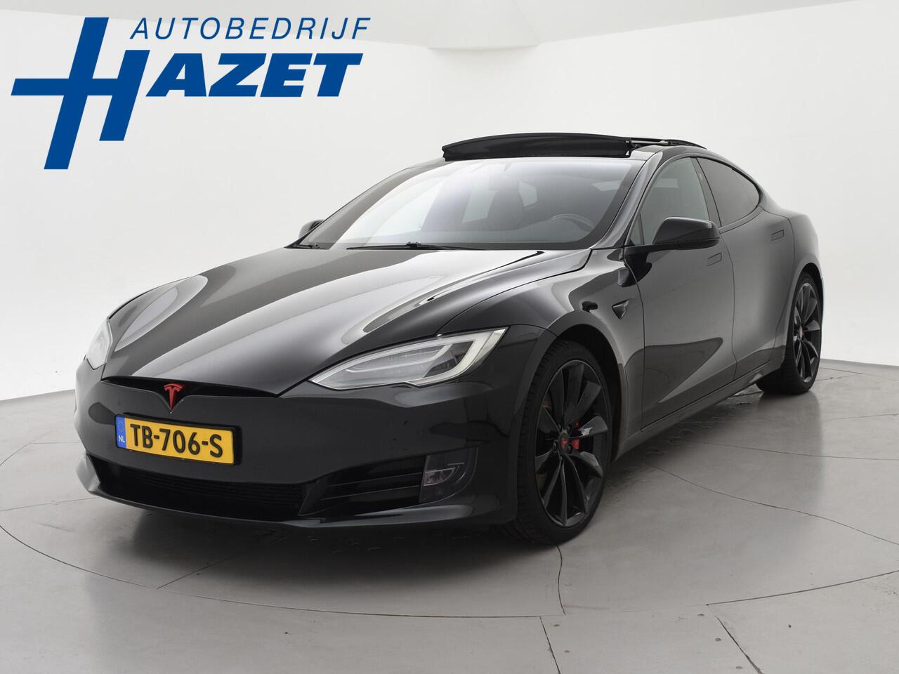 Tesla MODEL S 100D PERFORMANCE P100D 612 PK + 21 INCH | AUTOPILOT | CARBON | SCHUIFDAK| LUCHTVERING