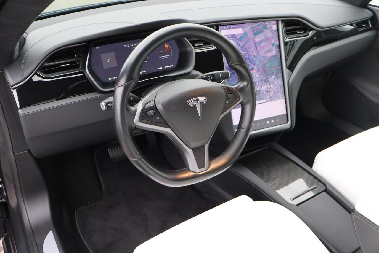 Tesla MODEL S Performance 88,3% SOH, Cold weahter pakket, Autopilot computer 3.0, CCS Ondersteuning, Wit lederen bekleding