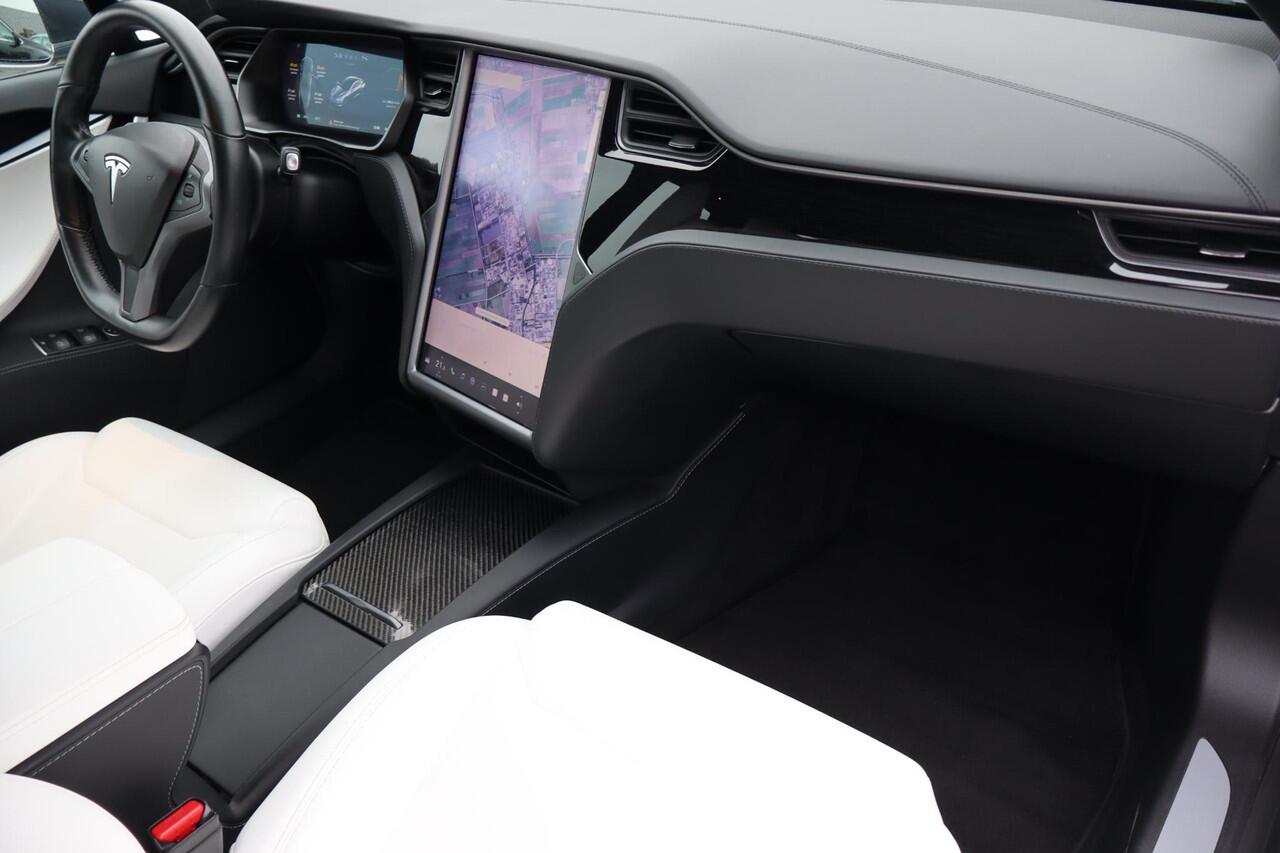 Tesla MODEL S Performance 88% SOH, Cold weahter pakket, Autopilot computer 3.0, CCS Ondersteuning, Wit lederen bekleding