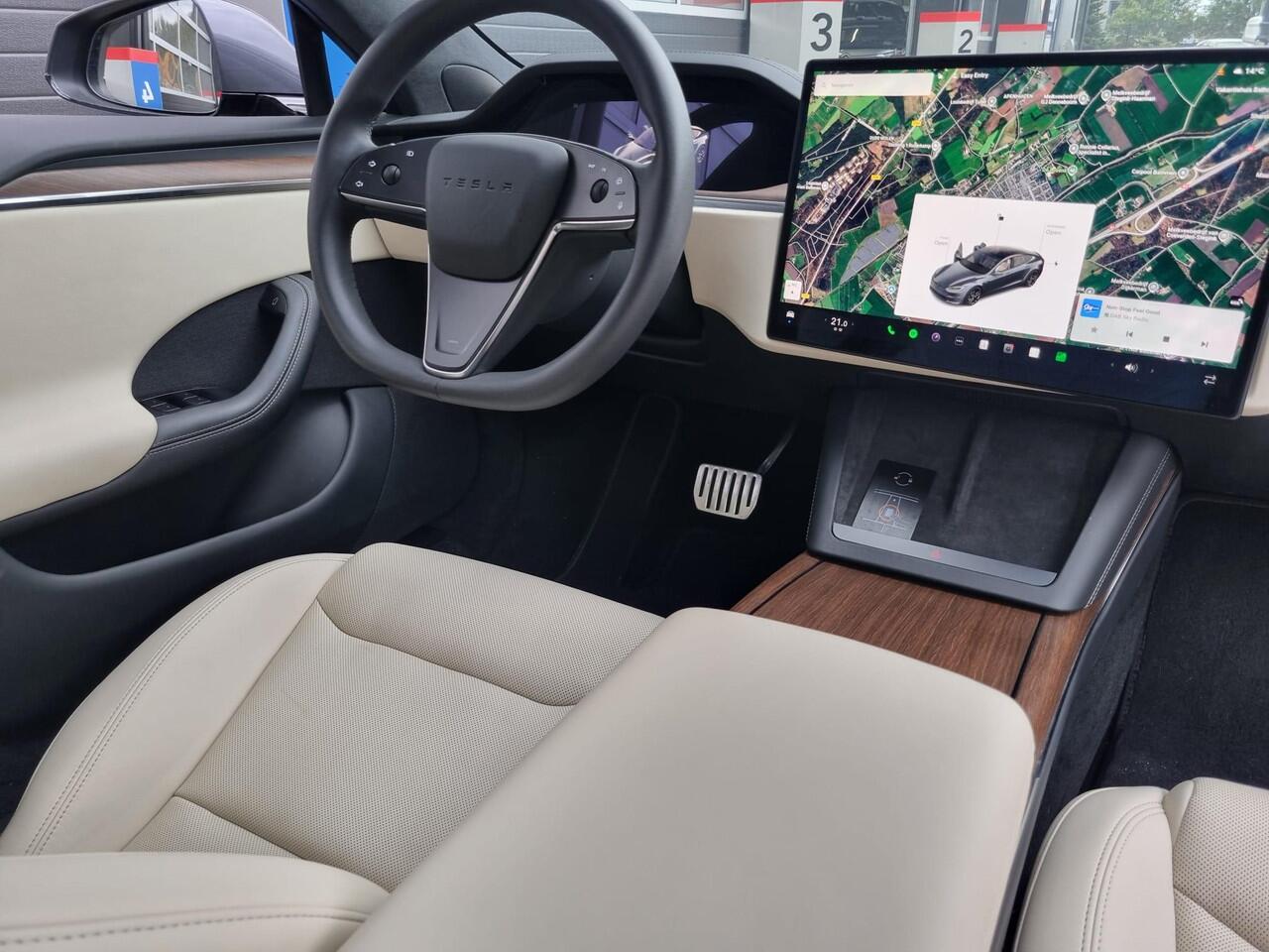 Tesla MODEL S Longe Range / 21" Arachnid / Enhanced Autopilot 4.0 / BTW auto / Creme Premium Interieur