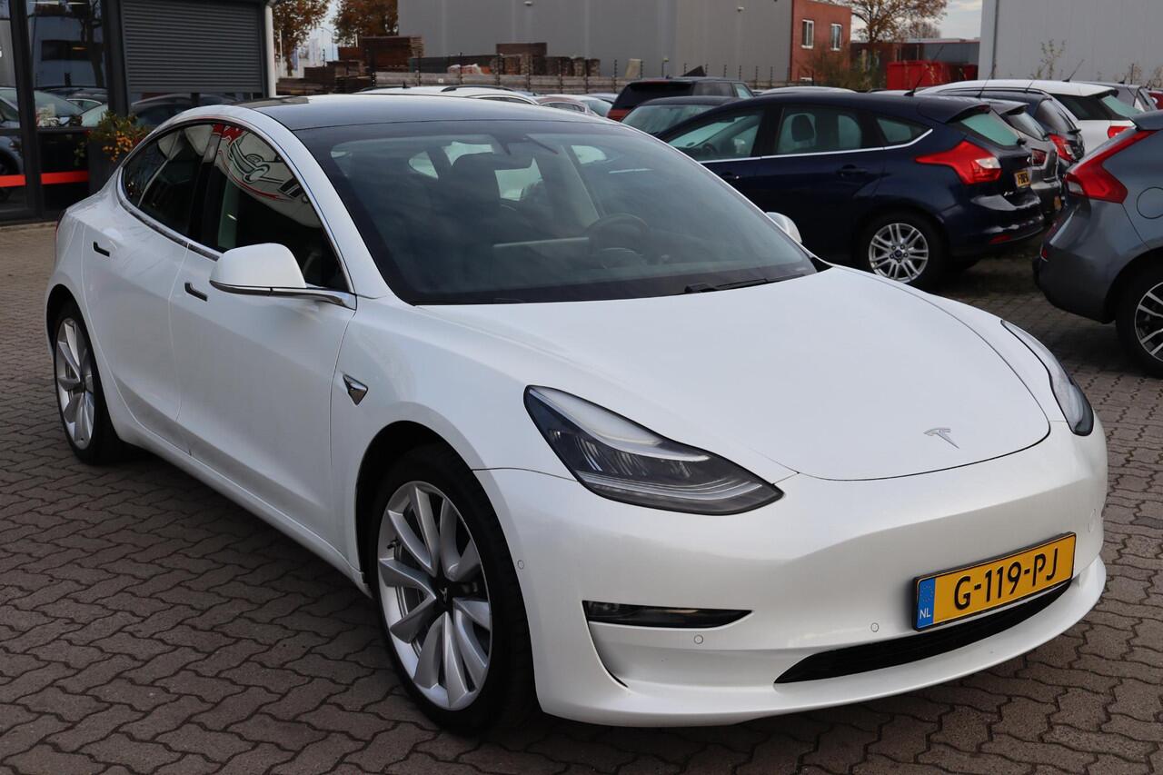 Tesla Model 3 Long Range AWD 75 kWh Autopilot computer 3.0, SOH 90,4%, Panoramadak, Cruise control, Lederen interieur