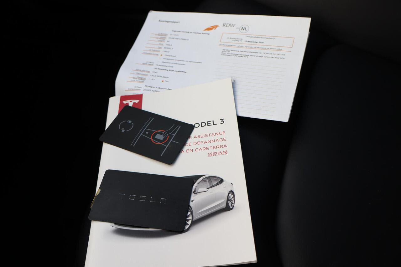 Tesla Model 3 Long Range AWD 75 kWh Autopilot computer 3.0, SOH 90,4%, Panoramadak, Cruise control, Lederen interieur