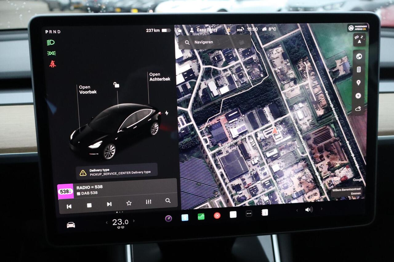 Tesla Model 3 Long Range AWD 75 kWh 88,7% SOH, Autopilot computer 3, 360 Camera, Cruise control, Lederen interieur