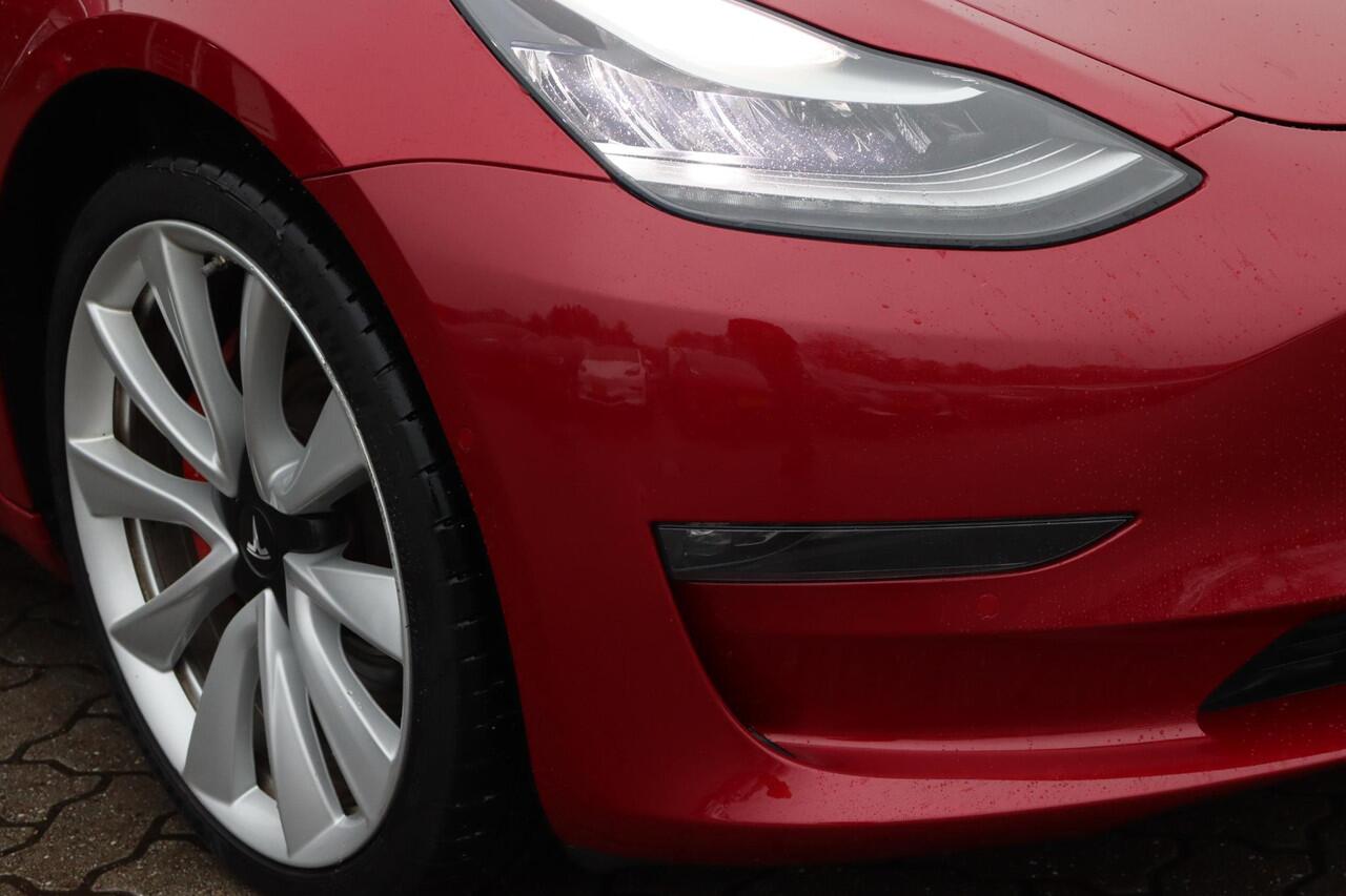 Tesla Model 3 Performance AWD 75 kWh 87,9% SOH, Autopilot computer 3, 360 camera, Lederen interieur