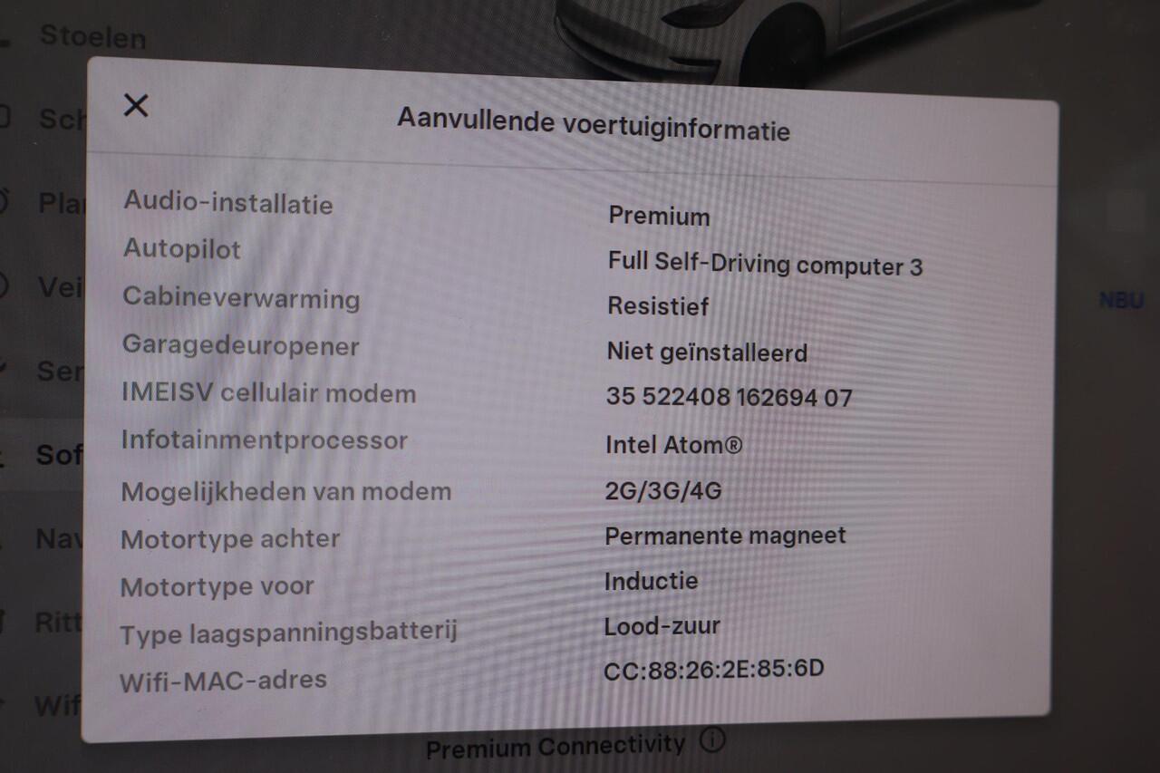 Tesla Model 3 Long Range AWD 75 kWh 90% SOH, (¤15.690,- excl. BTW), Autopilot computer 3.0 , Camera, Panoramadak, Lederen interieur