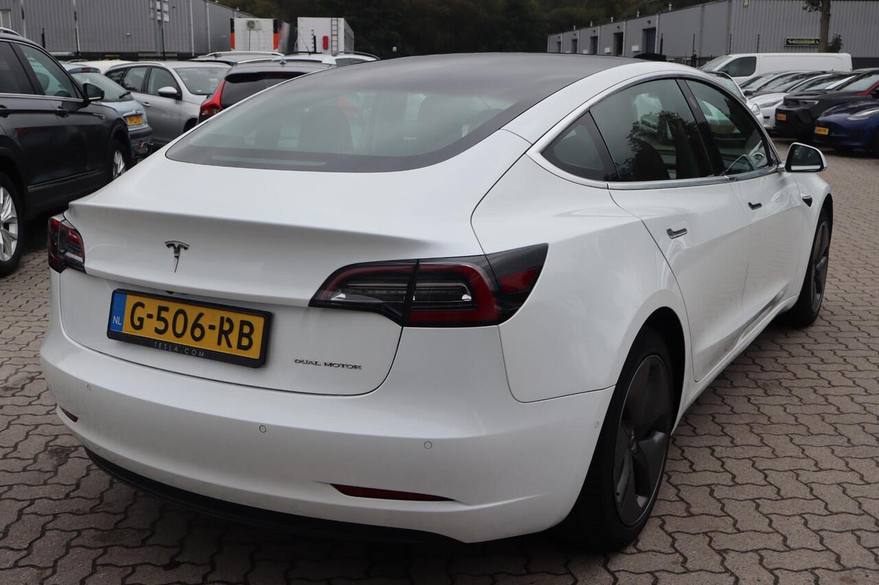 Tesla Model 3 Long Range AWD 75 kWh 90% SOH, (¤15.690,- excl. BTW), Autopilot computer 3.0 , Camera, Panoramadak, Lederen interieur