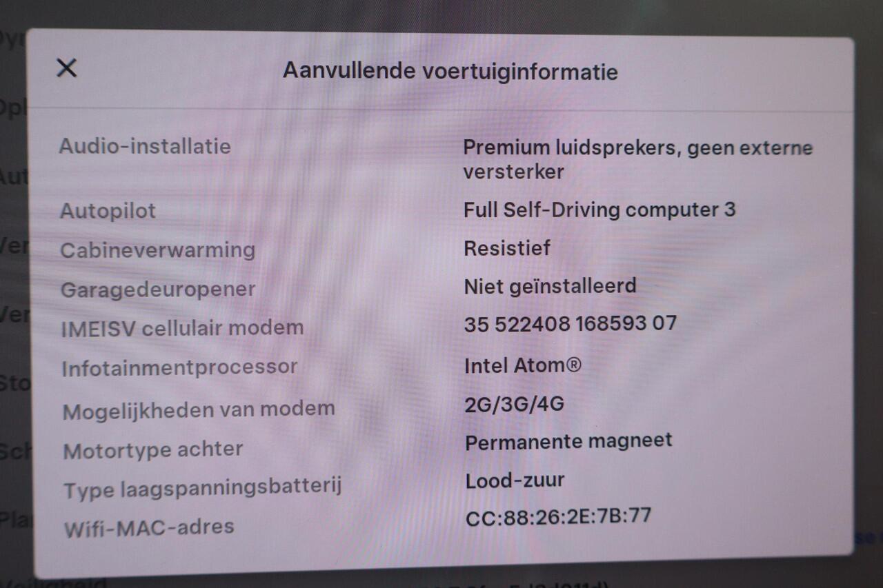 Tesla Model 3 Standard RWD Plus 60 kWh Autopilot computer 3.0, SOH 89%, Cruise control, Panoramadak, Lederen interieur