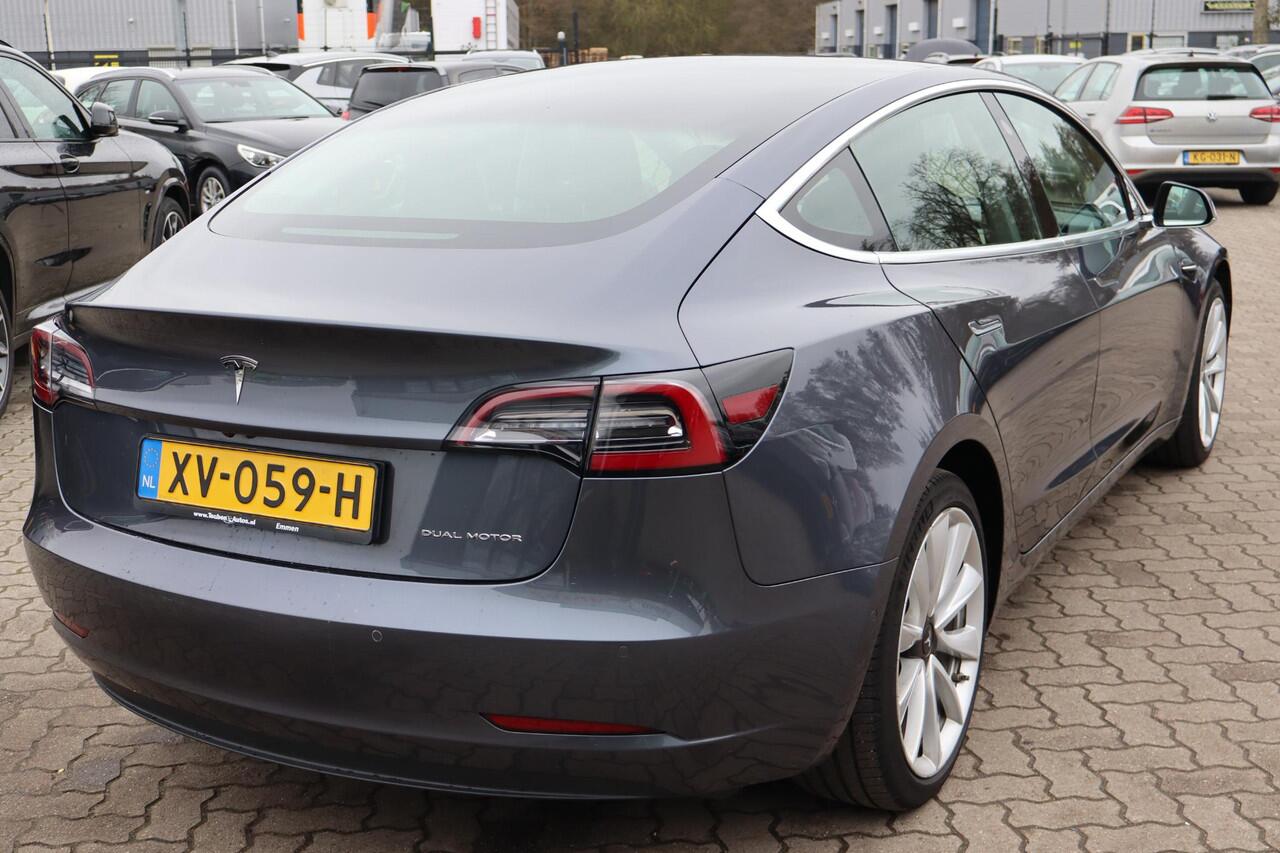 Tesla Model 3 Long Range AWD 75 kWh 86% SOH, Autopilot computer 2.5, Cruise control, 360 Camera, Panoramadak,